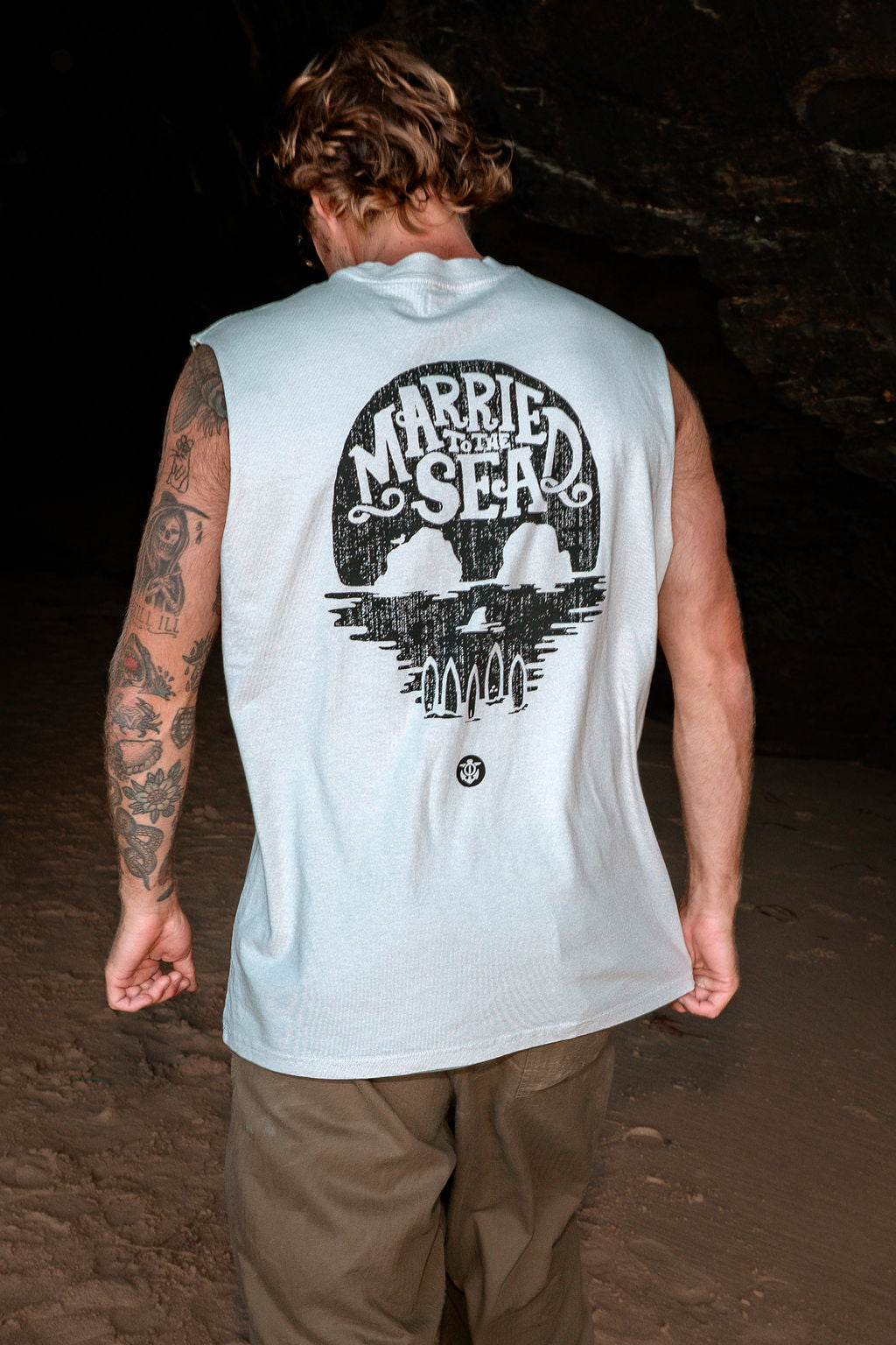 Skull Island Men's Vest | Faded Bone