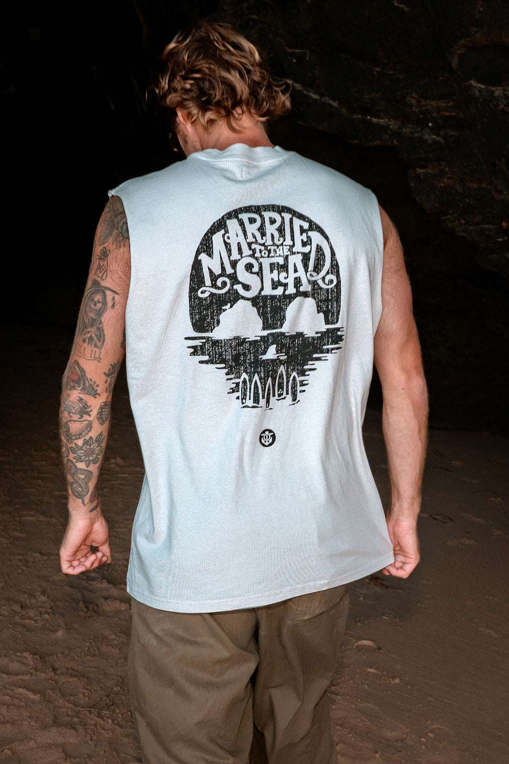 Skull Island Men's Vest | Faded Bone