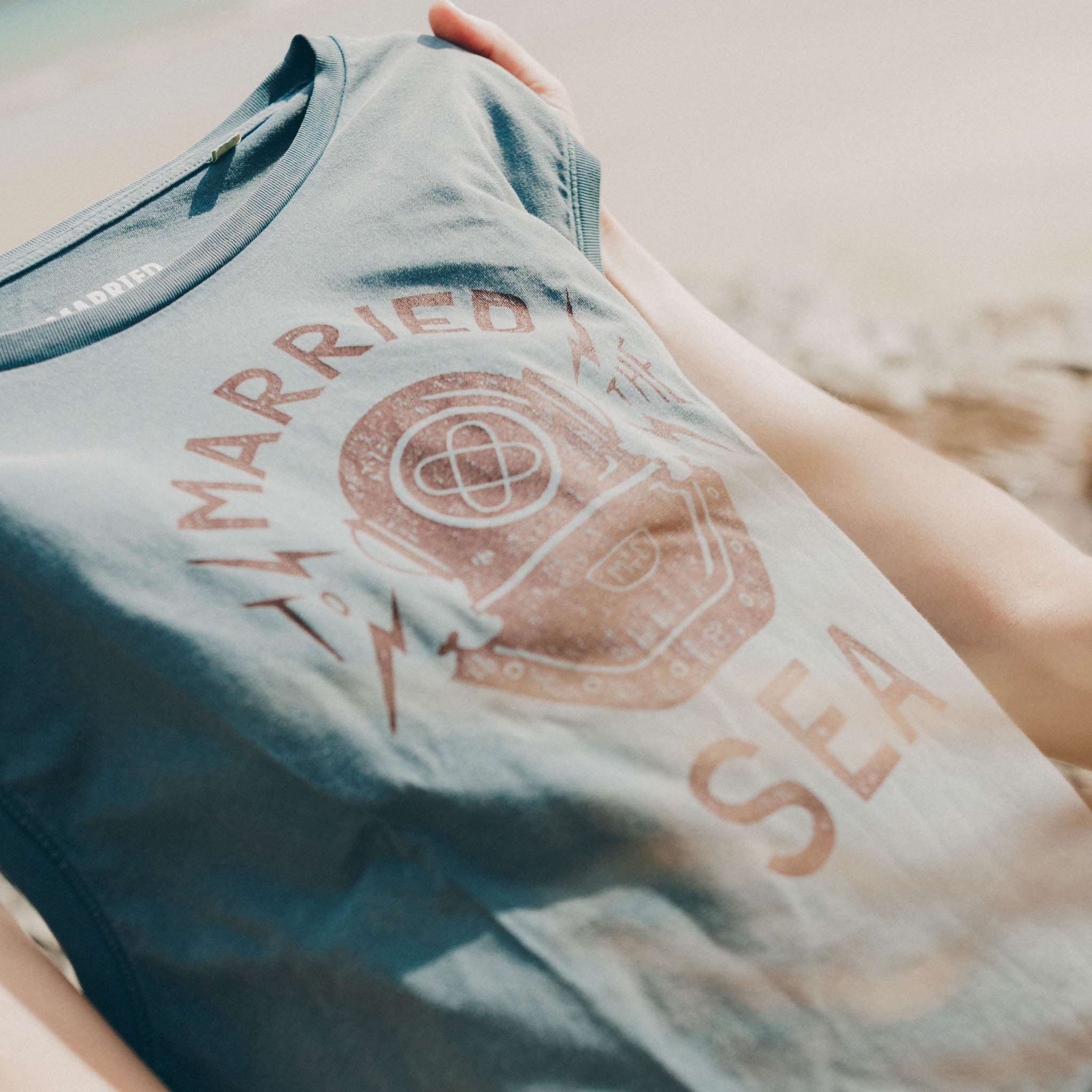 Diver Ladies Cropped Tank Top | Washed Mineral Grey