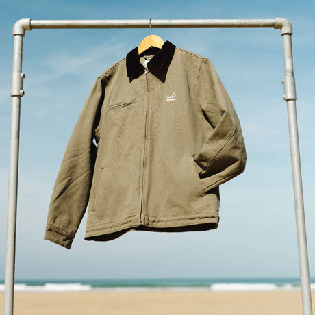 Setty Canvas Cord Collar Jacket | Army