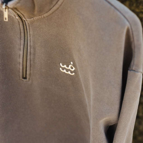 Setty Womens Half Zip Pullover | Faded Grey