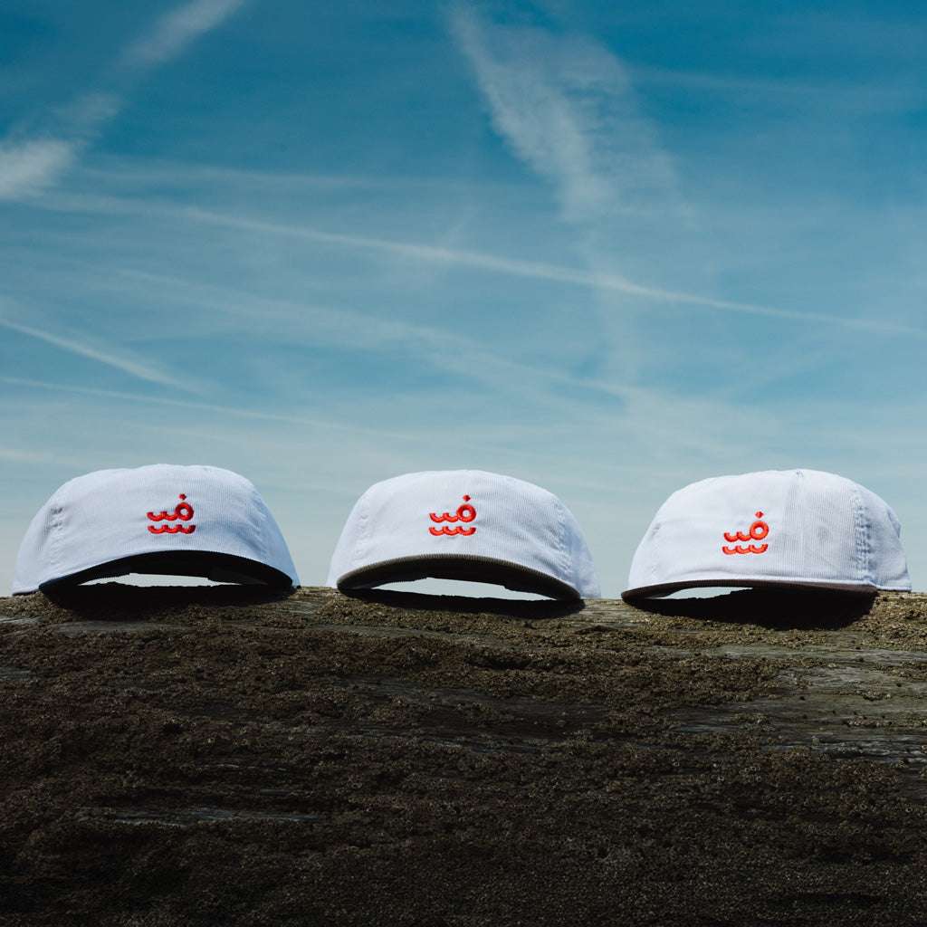 Setty Cord Two Tone Cap - White/Ink Blue