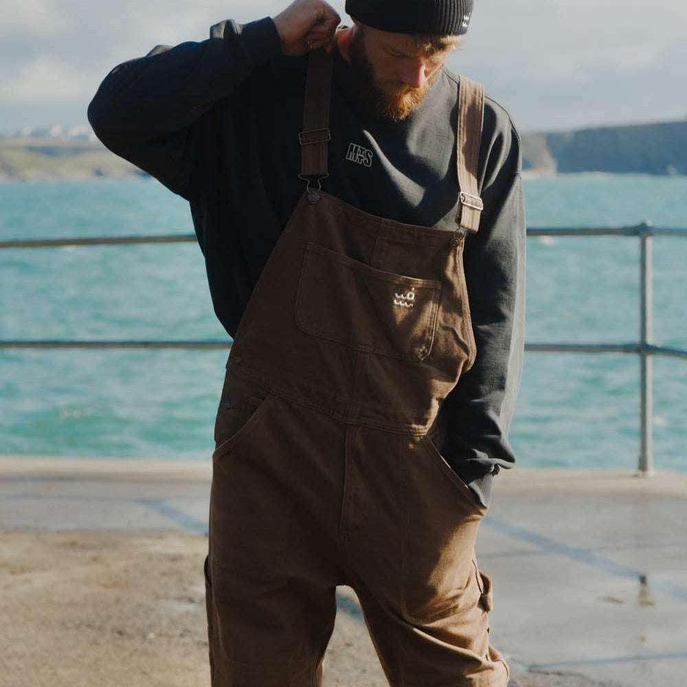 Setty - Duck Canvas Dungaree  - Walnut