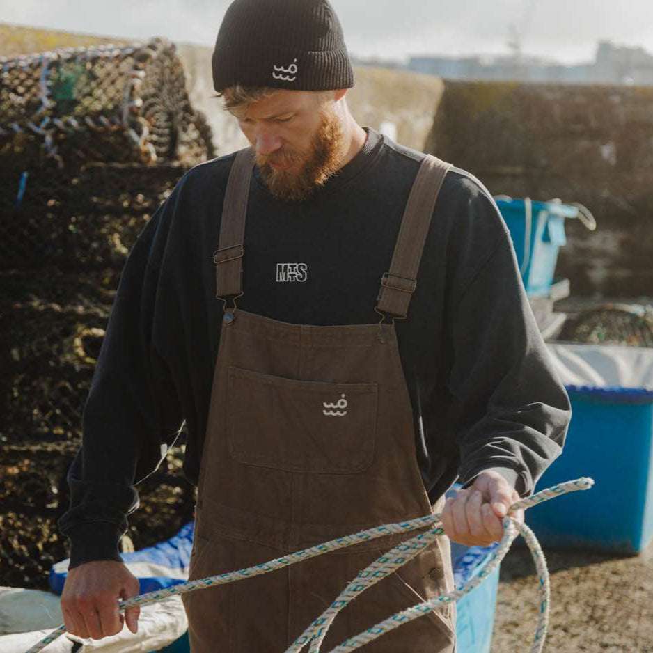 Setty - Duck Canvas Dungaree  - Walnut
