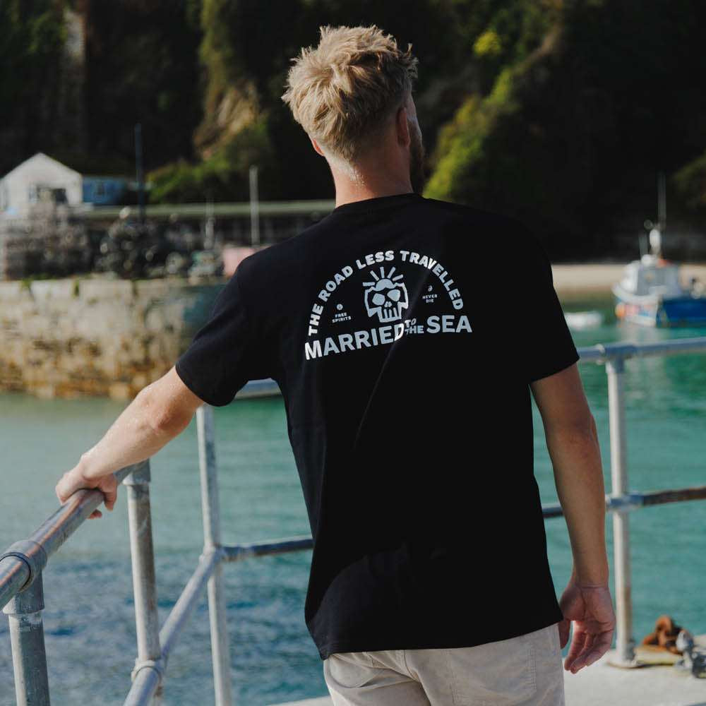 Karma Skull Pocket Tee | Black