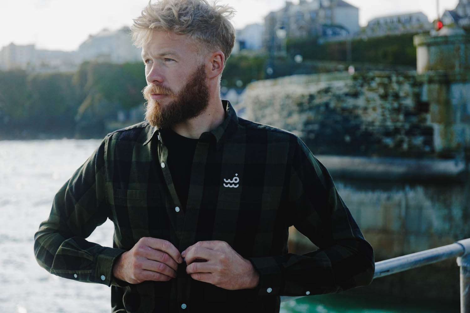 Setty Check Shirt | Army Black