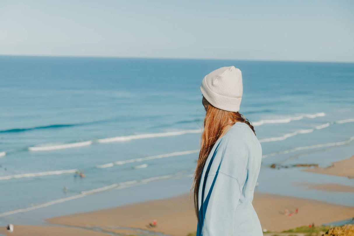 Surfer Girl Crew | Dyed Blue