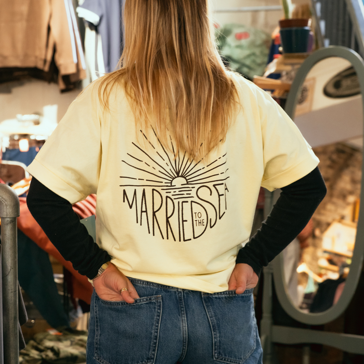 Sunrise Womens T-Shirt - Butter | Married to the Sea
