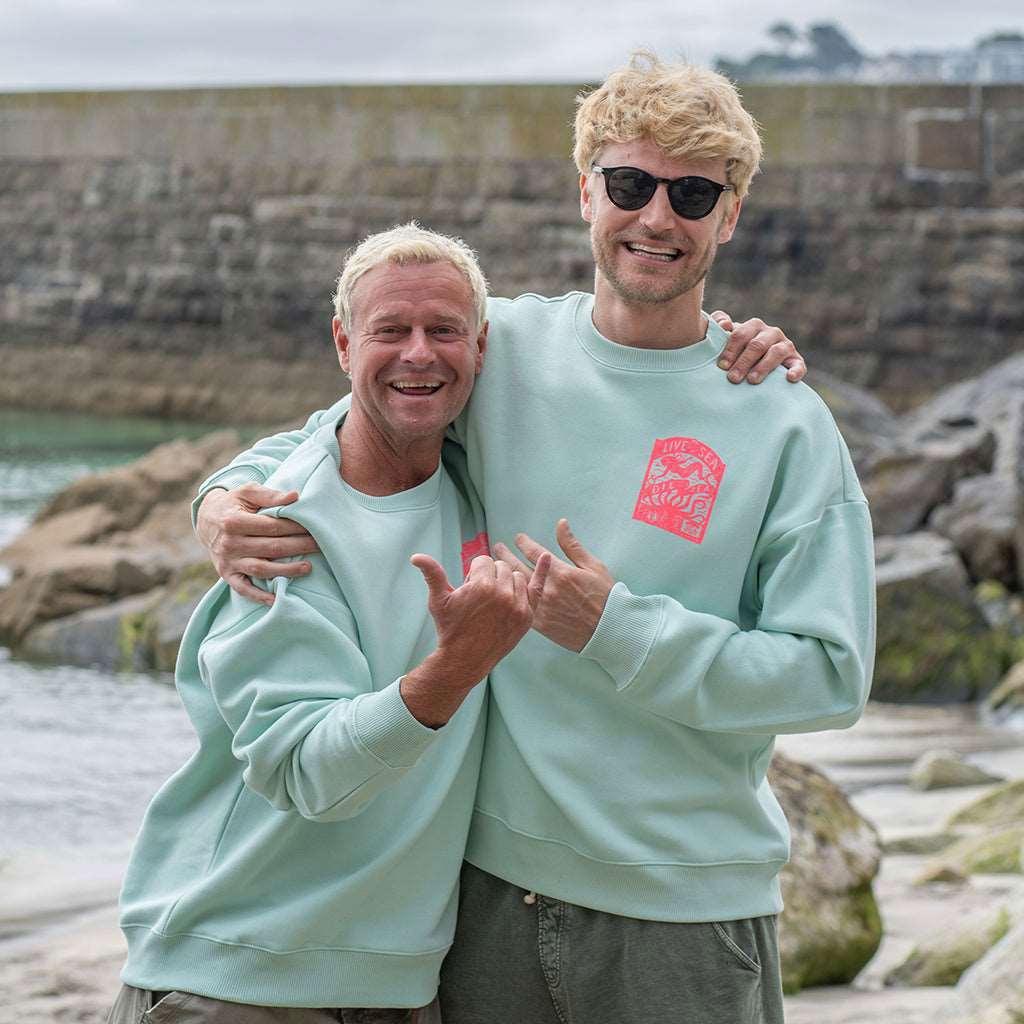 Octopus Oversized Crew | Brook Green - Married to the Sea - married-to-the-sea-shop
