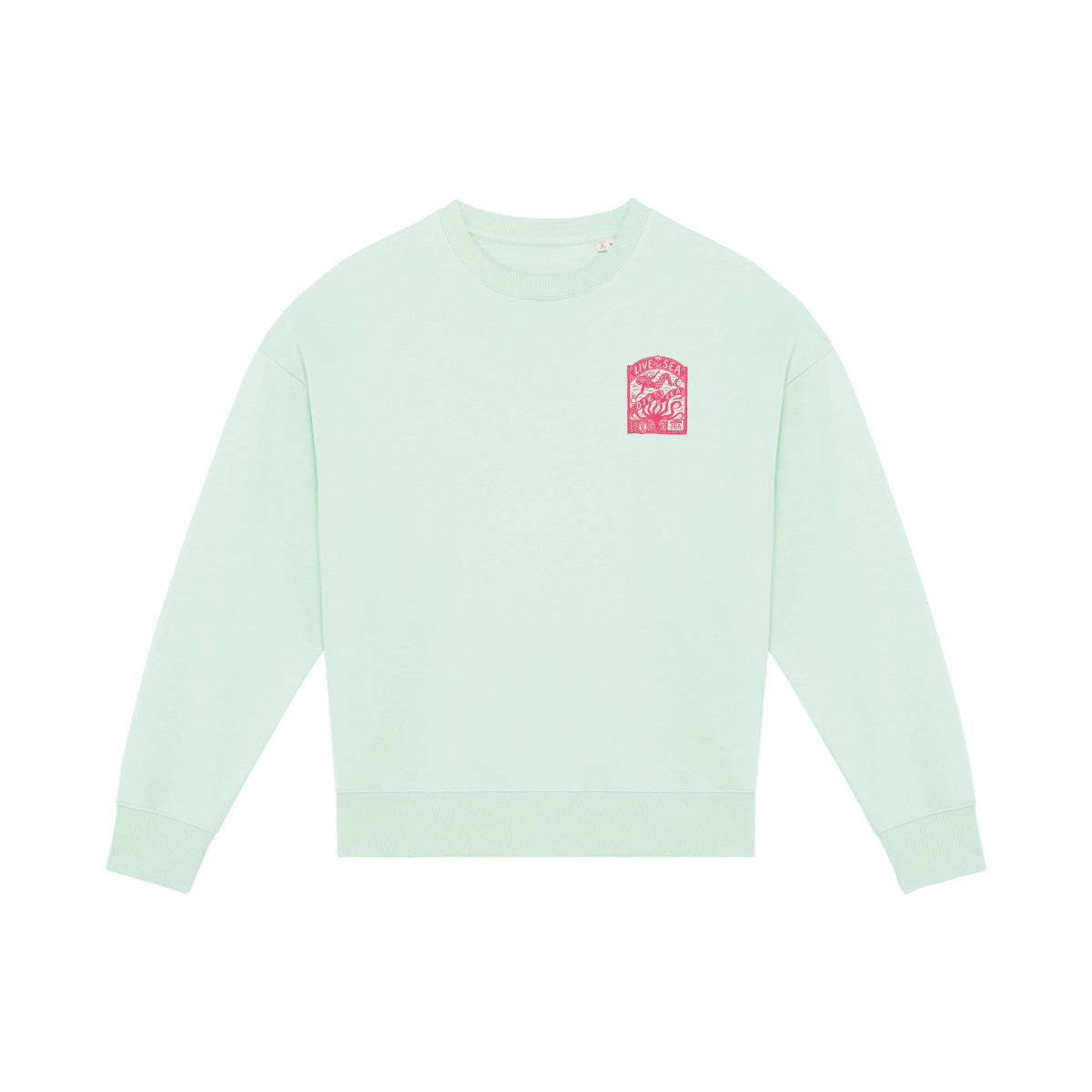 Octopus Oversized Crew | Brook Green - Married to the Sea - married-to-the-sea-shop