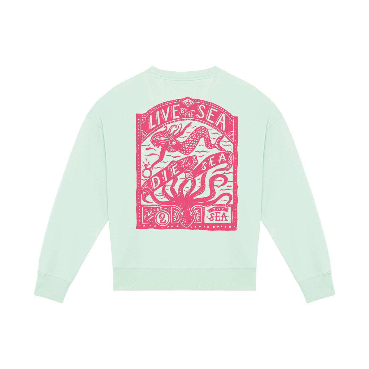 Octopus Oversized Crew | Brook Green - Married to the Sea - married-to-the-sea-shop