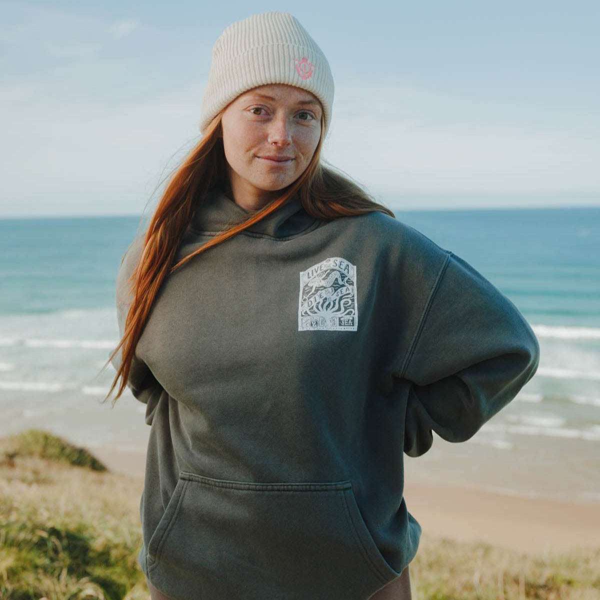 Octopus Relax Hood | Faded Grey - Married to the Sea - married-to-the-sea-shop