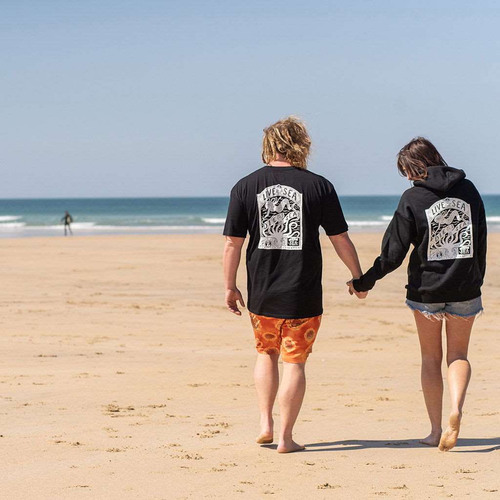 Octopus T-Shirt | Black - Married to the Sea - married-to-the-sea-shop