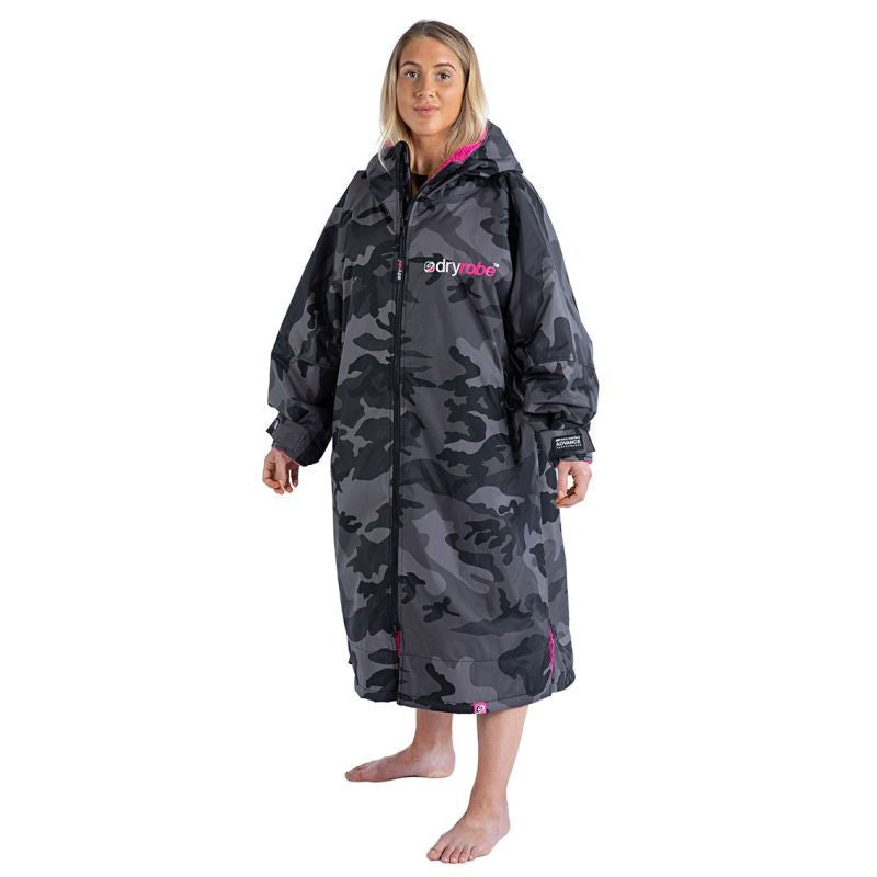 Dryrobe Advanced - Black Camo/Pink | Long Sleeve -  - Married to the Sea Surf Shop - 