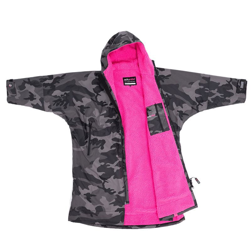 Dryrobe Advanced - Black Camo/Pink | Long Sleeve -  - Married to the Sea Surf Shop - 