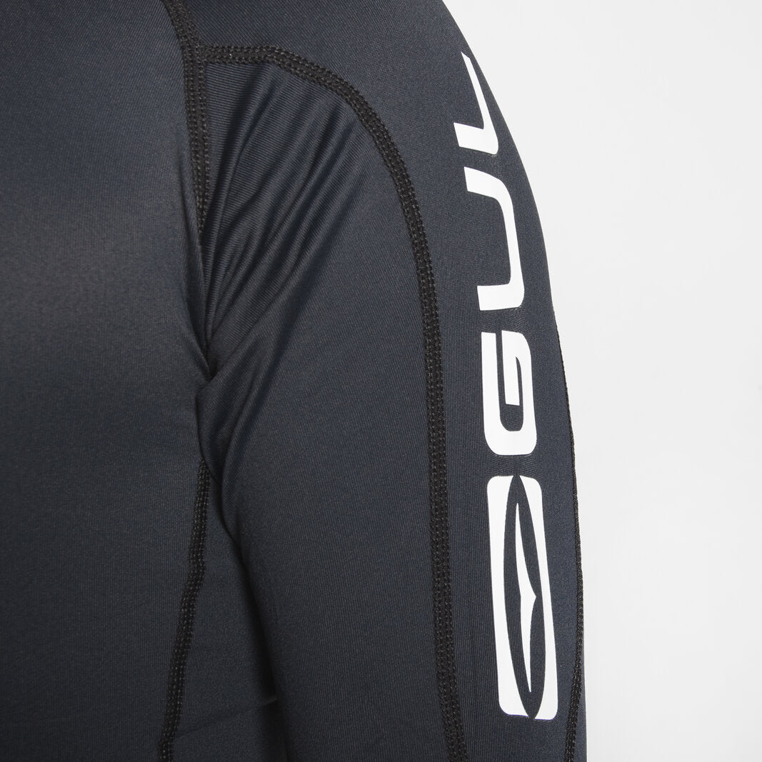 Gul - Junior UV Protection Long Sleeve Rash Vest | Black