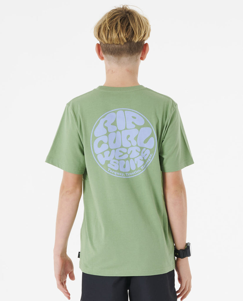 Rip Curl Wetsuit Icon Tee Kid Jade Married to the Sea Surf Shop Rip Curl