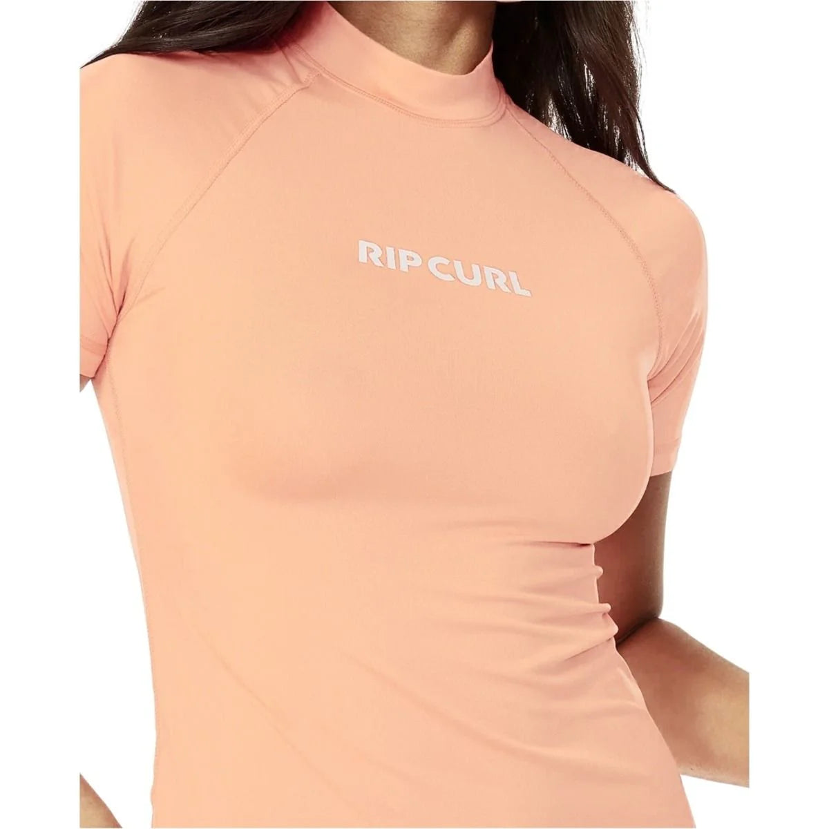 Rip Curl - Classic Surf Short Sleeve UPF Rash Guard | Bright Peach - Rip Curl - married-to-the-sea-shop