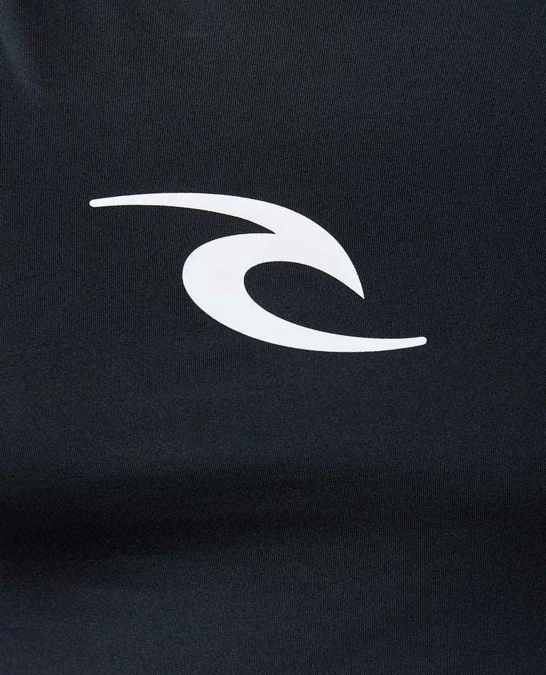 Rip Curl - Waves UPF Performance Short Sleeve Rash Guard | Black - Rip Curl - married-to-the-sea-shop