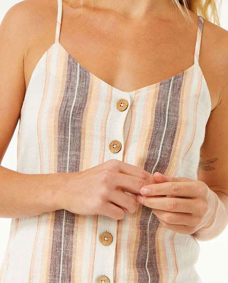 Rip Curl - Classic Surf Stripe Button Up Dress | Multi -  - Married to the Sea Surf Shop - 