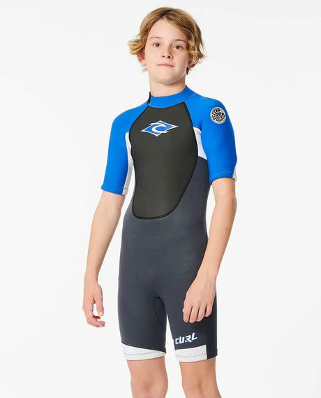 Rip Curl - Kids Omega Back Zip Spring Wetsuit | Blue -  - Married to the Sea Surf Shop - 