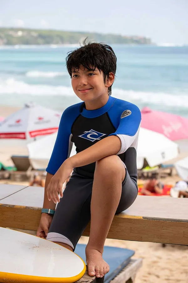 Rip Curl - Kids Omega Back Zip Spring Wetsuit | Blue -  - Married to the Sea Surf Shop - 