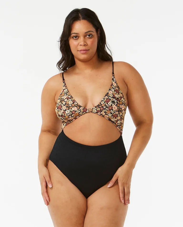 Brown one piece swimsuit clearance