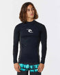 Rip Curl - Waves UPF Performance Long Sleeve Rash Guard | Black -  - Married to the Sea Surf Shop - 