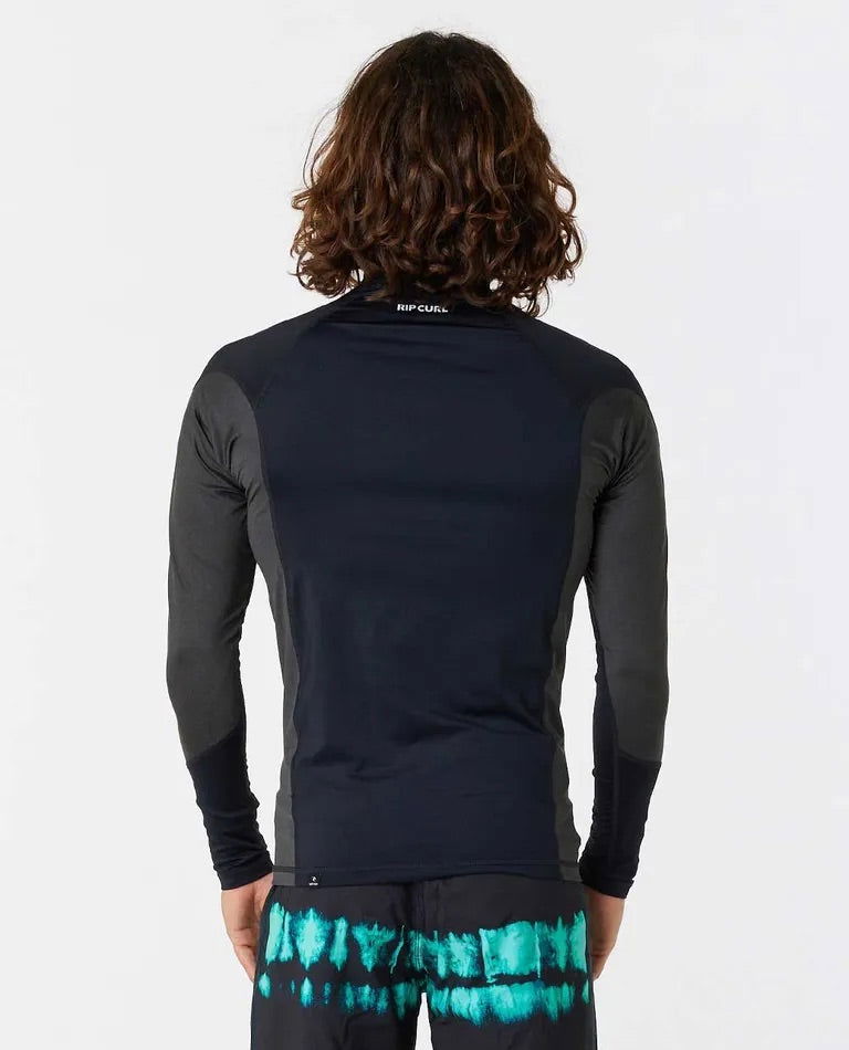 Rip Curl - Waves UPF Performance Long Sleeve Rash Guard | Black -  - Married to the Sea Surf Shop - 