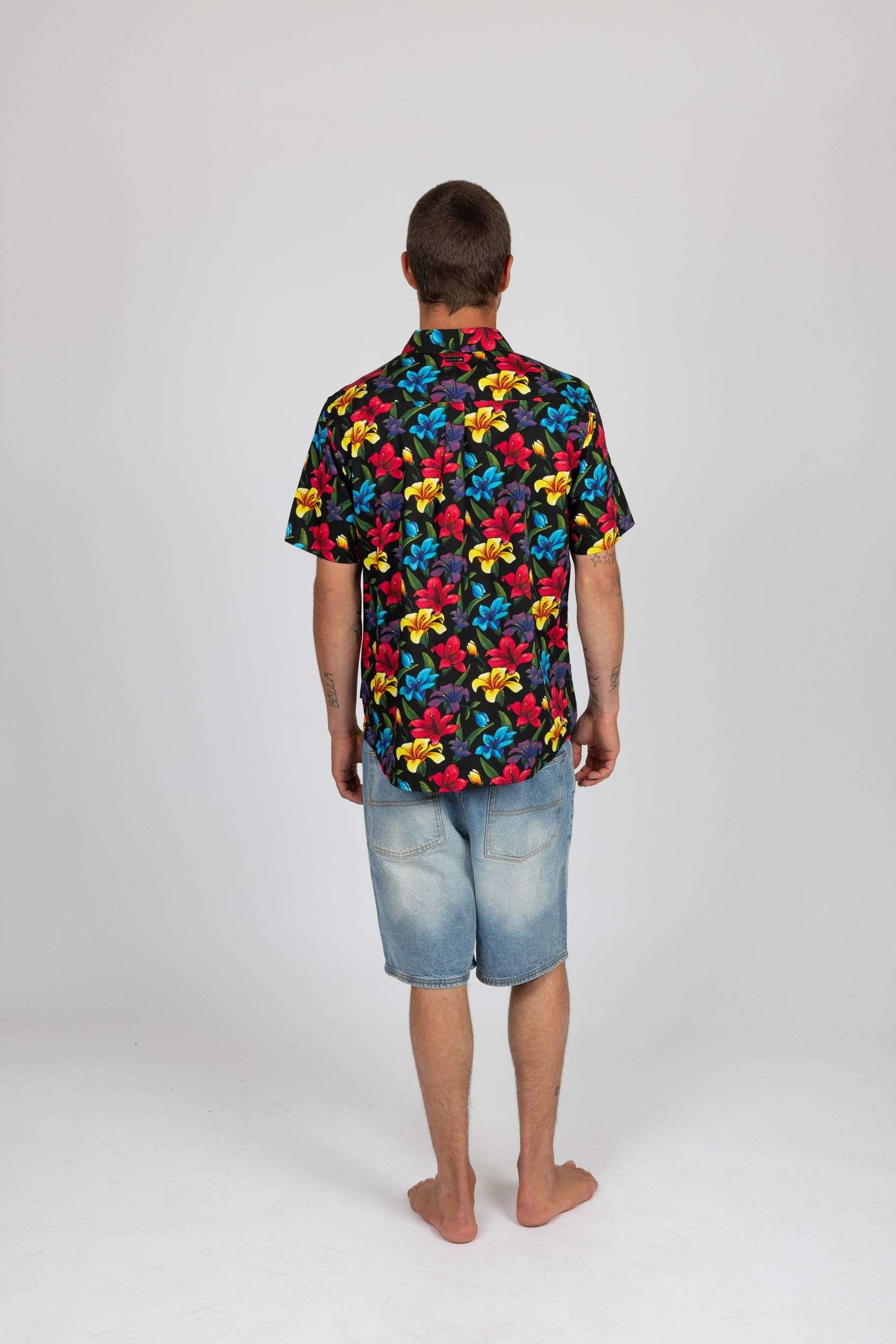 Rusty - Lilies Short Sleeve Shirt | Lilies AOP