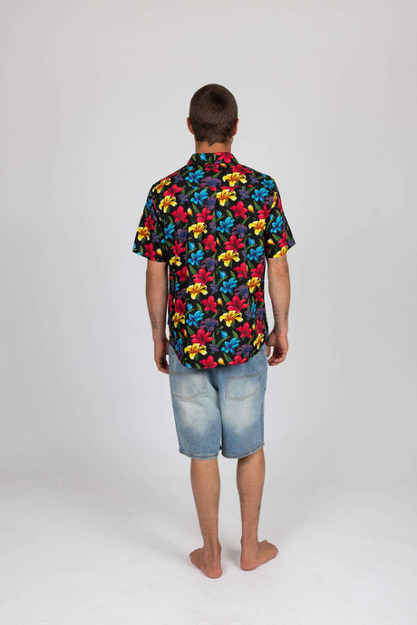 Rusty - Lilies Short Sleeve Shirt | Lilies AOP