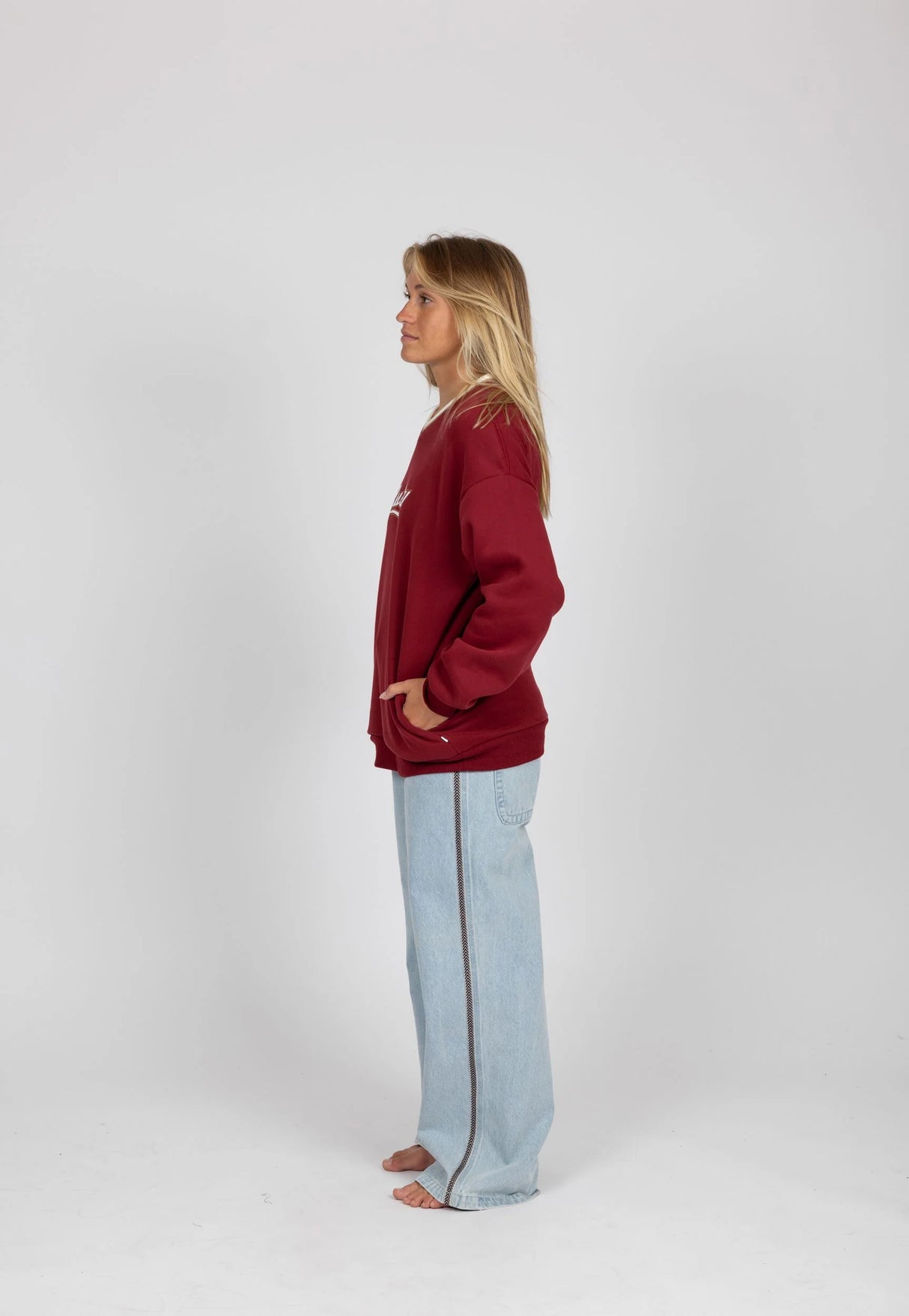 Rusty - Rail Logo Womens V-Neck | Morello