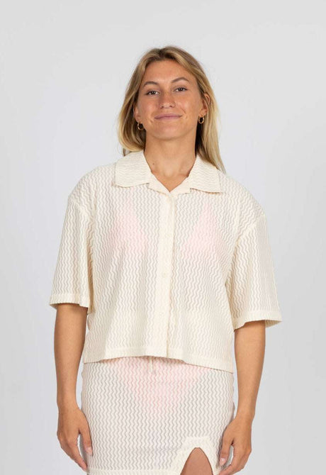 Rusty - Swell Coverup Shirt | White