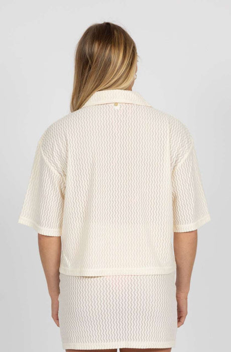 Rusty - Swell Coverup Shirt | White