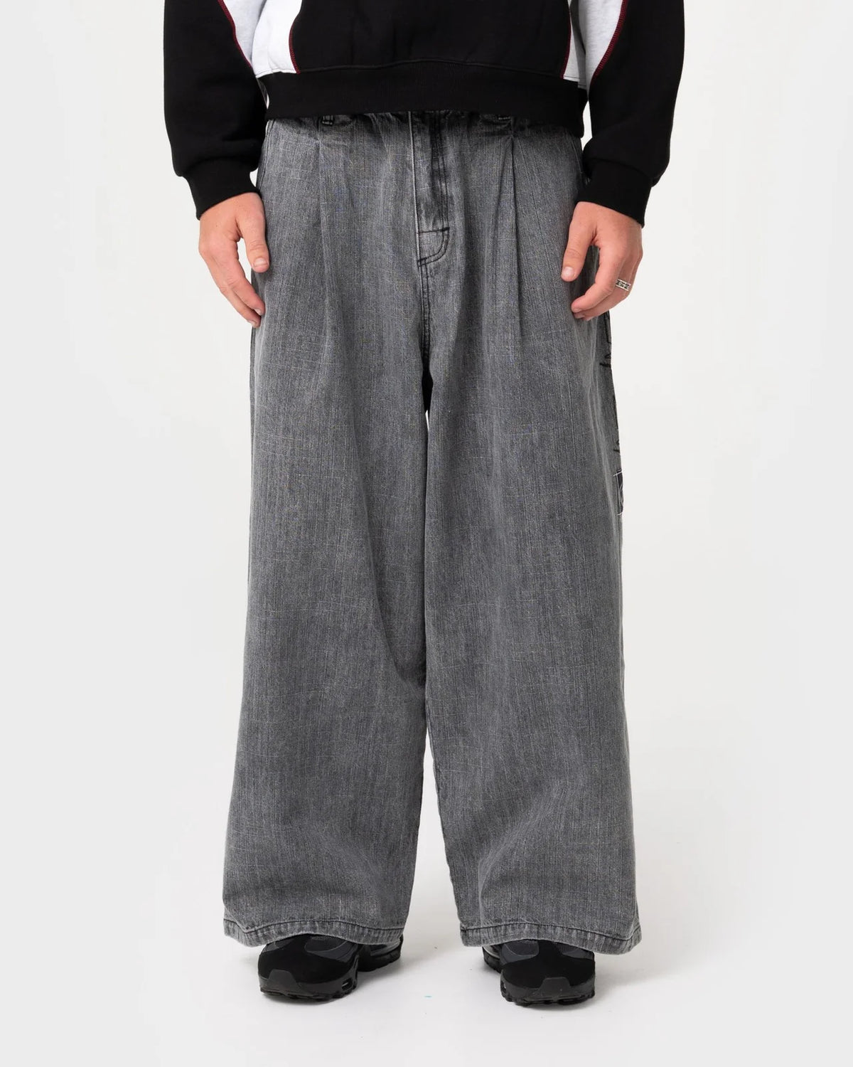 Rusty- Mista Slub Elastic Denim Jean | Washed Black - Rusty - married-to-the-sea-shop
