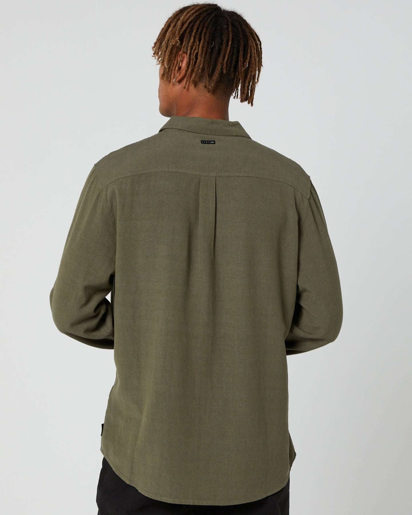 Rusty - Overtone Linen Shirt | Army Green