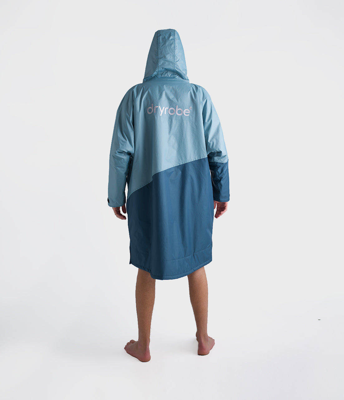 Dryrobe - Advance Contrast Long Sleeve | Blue/Light Grey