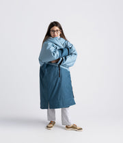 Dryrobe - Kids Advance Contrast Long Sleeve | Blue/Light Grey
