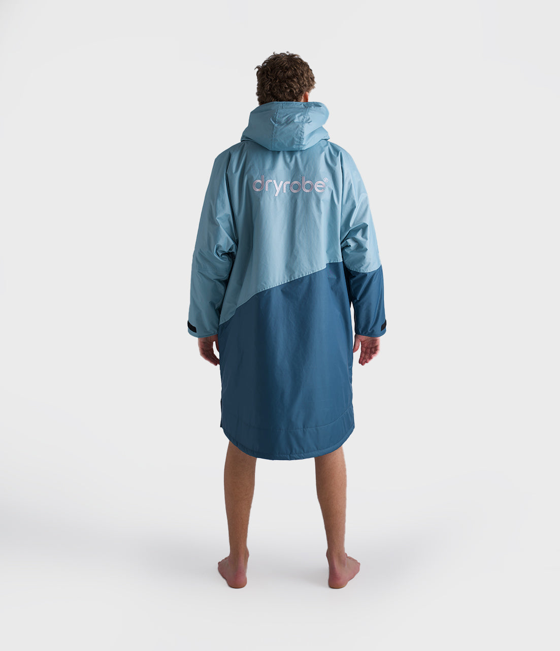 Dryrobe - Advance Contrast Long Sleeve | Blue/Light Grey
