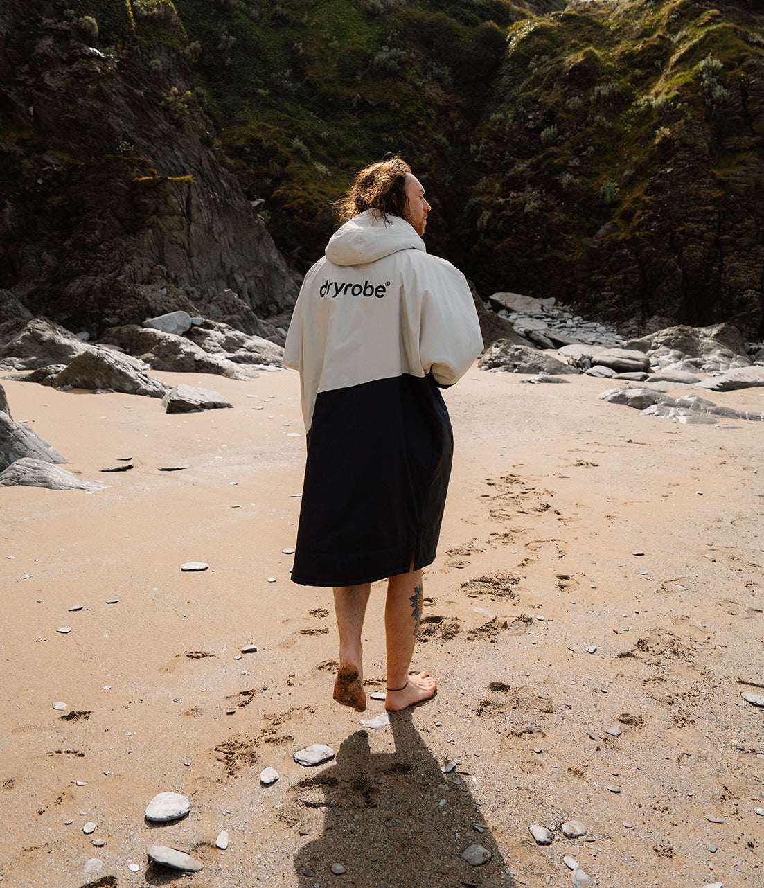 Dryrobe - Advance Contrast Long Sleeve | Anthracite/Lime
