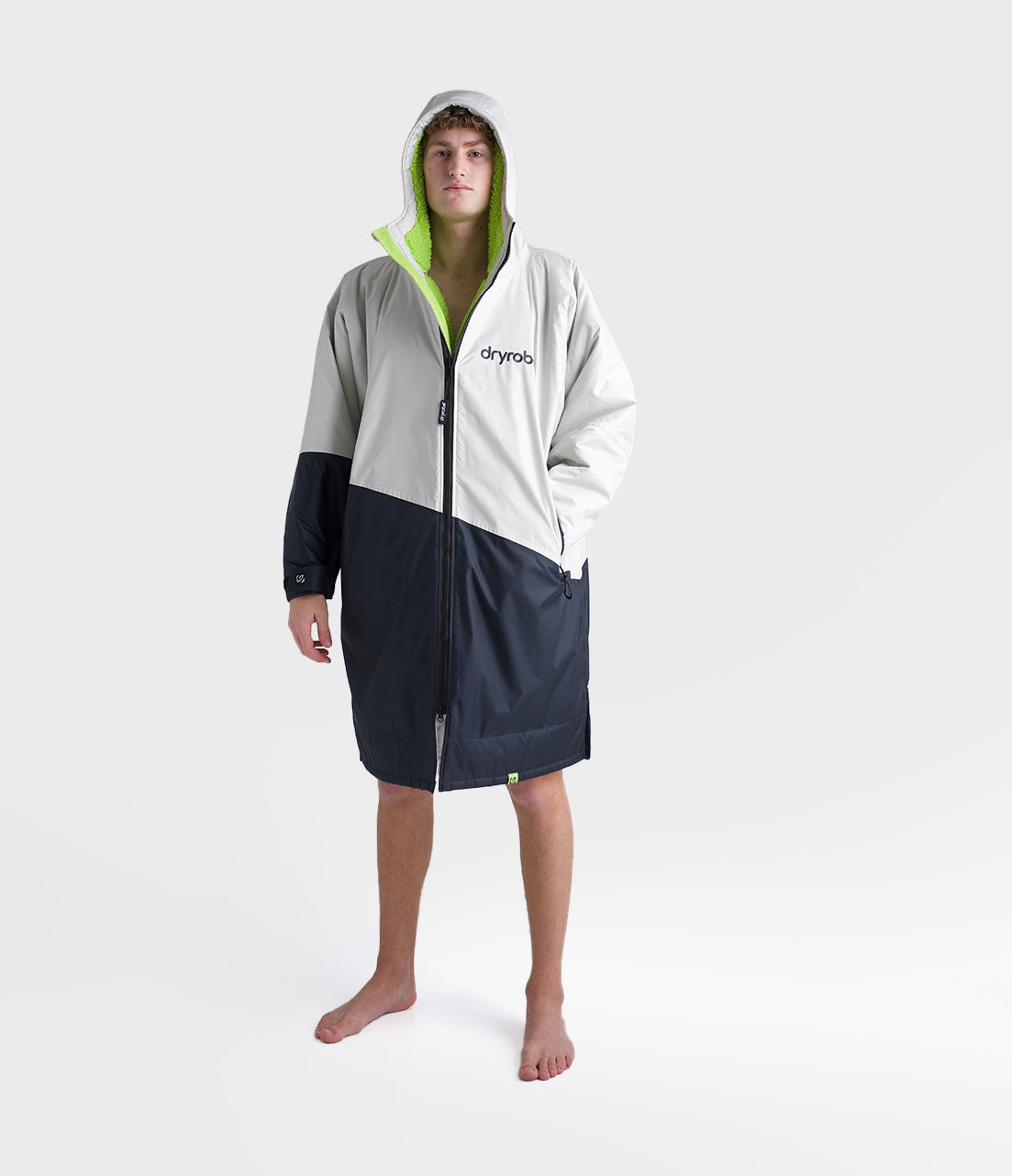 Dryrobe - Advance Contrast Long Sleeve | Anthracite/Lime