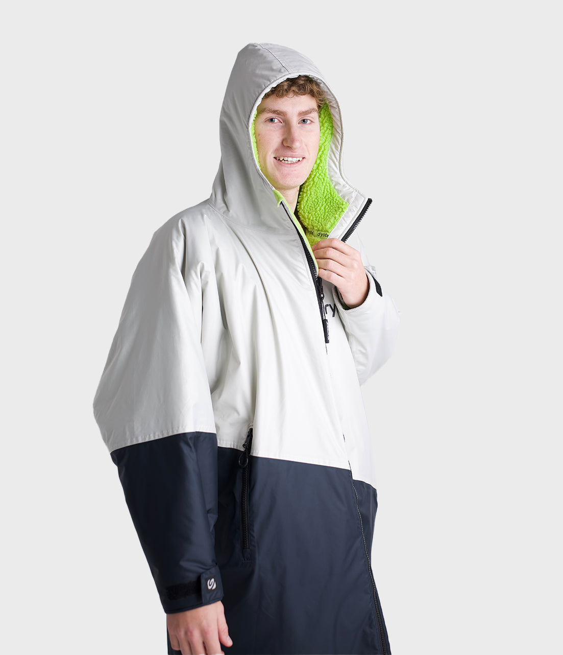 Dryrobe - Advance Contrast Long Sleeve | Anthracite/Lime