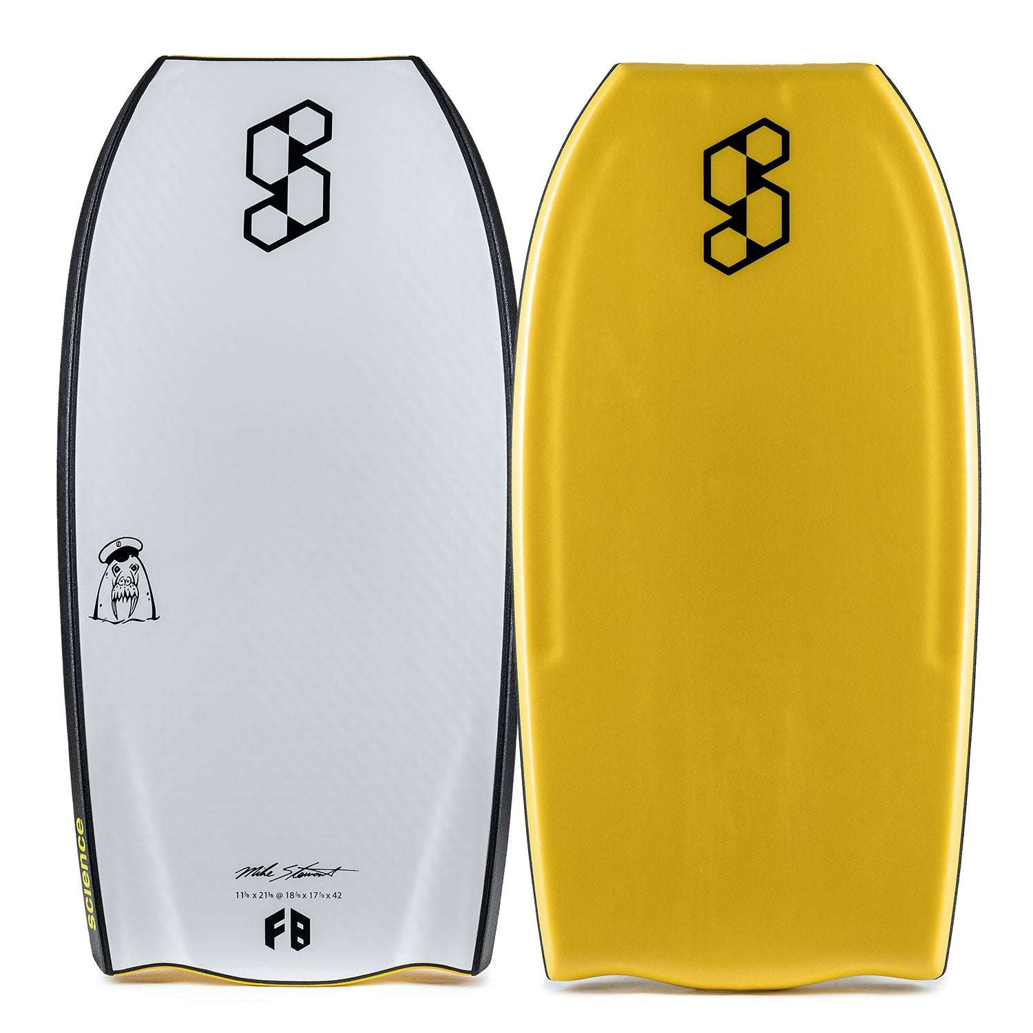 Science - Sub Zero Bat Tail Bodyboard | Yellow