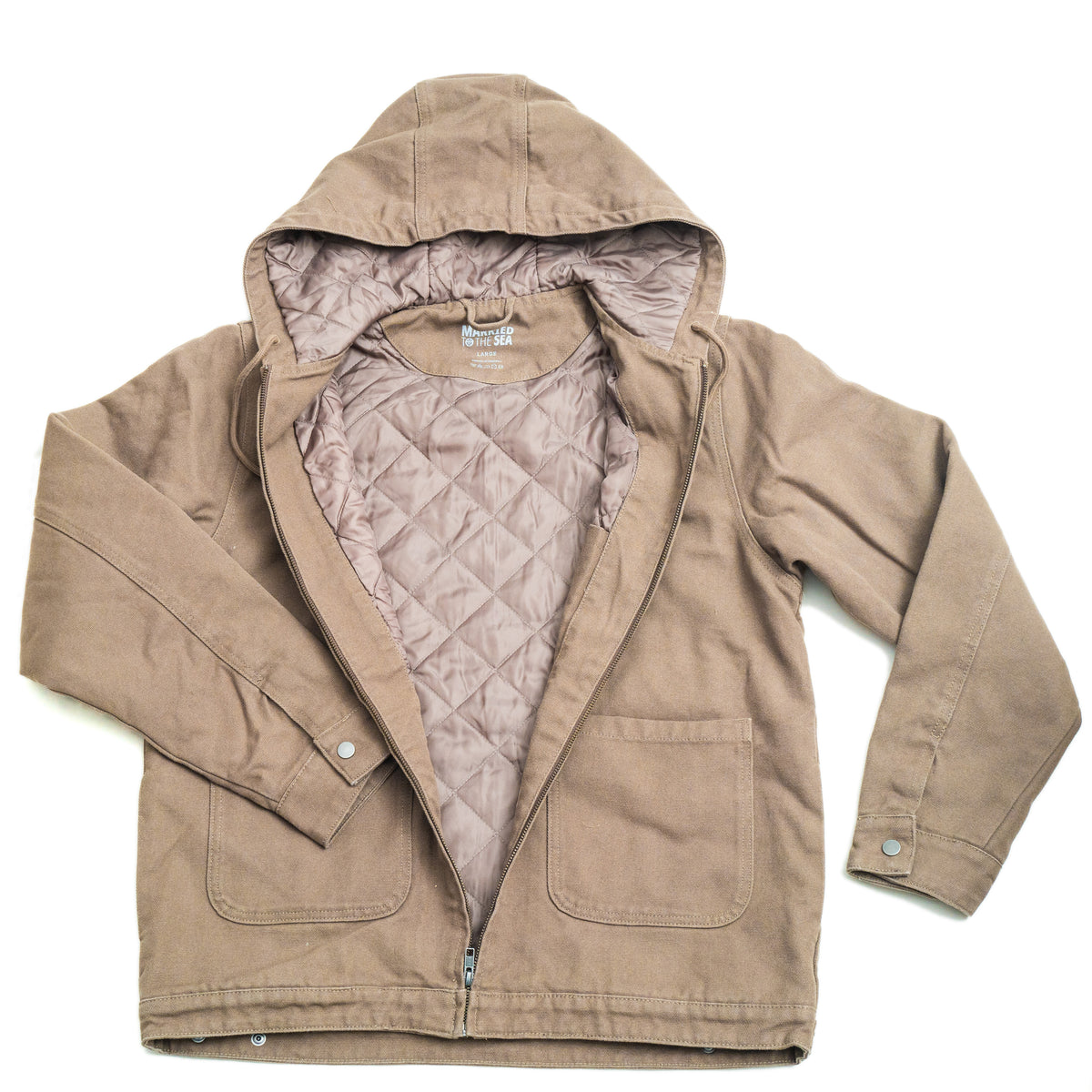 Setty Canvas Hooded Jacket | Walnut - Married to the Sea - married-to-the-sea-shop