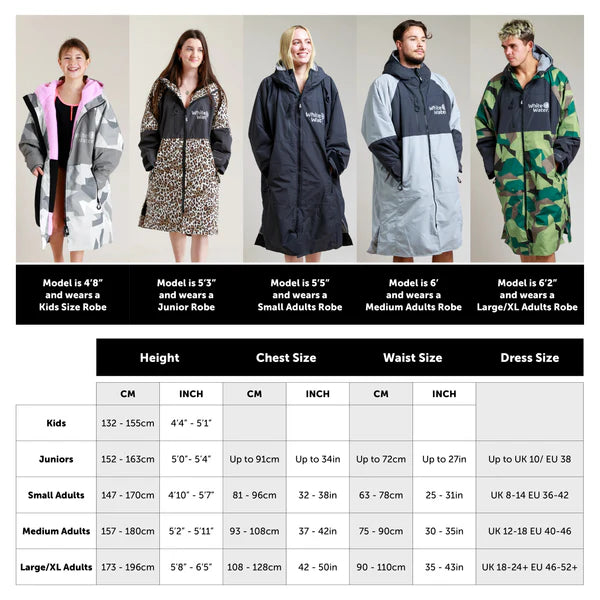 White Water Change Robe | Black | Hard Shell Robe