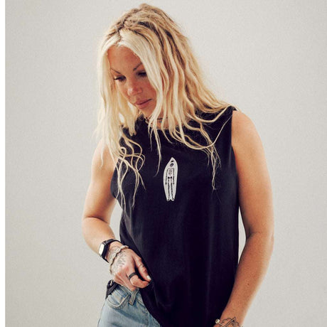 Dead Shred Women's Vest - Faded Black | Married to the Sea