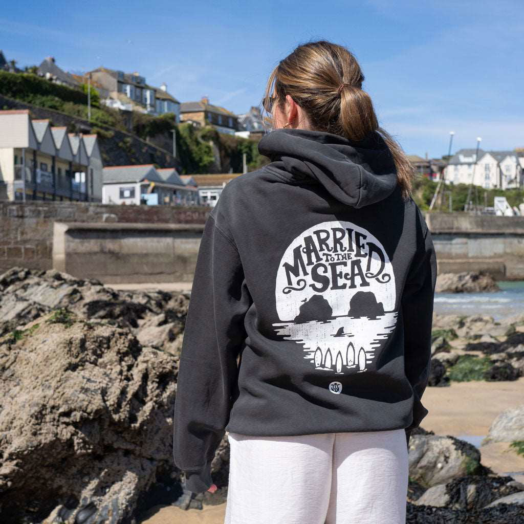 Skull Island Hood | Faded Black -  - Married to the Sea Surf Shop - 