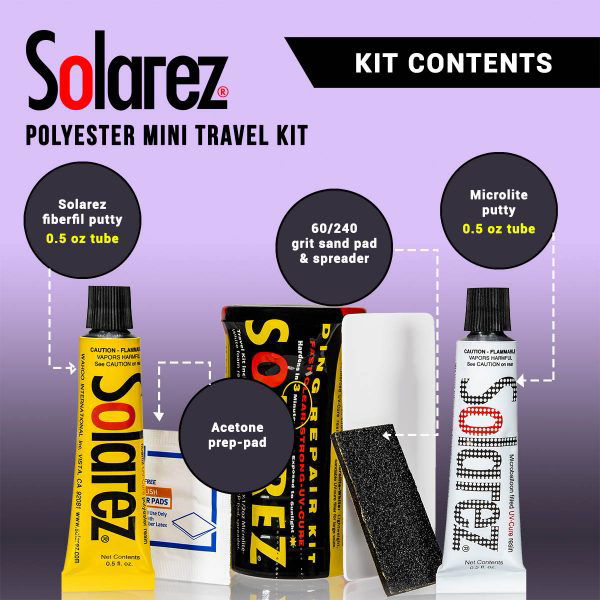 Solarez Polyester Mini Pro Travel Kit - Solarez - Married to the Sea Surf Shop