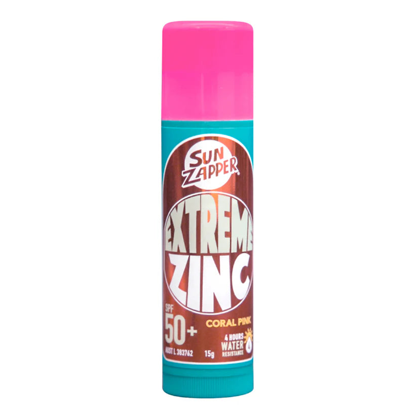 Sun Zapper Extreme Zinc Stick - Coral Pink - Sun Zapper - Married to the Sea Surf Shop