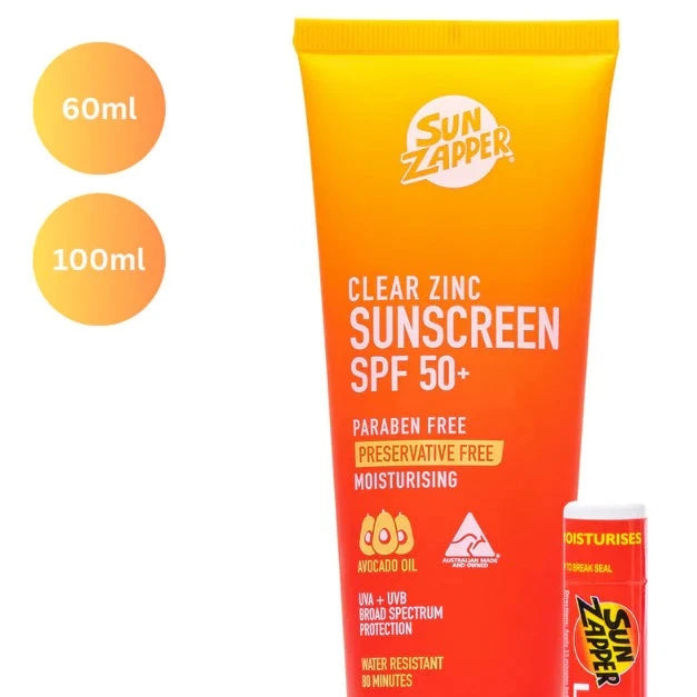 Sun Zapper Pure Zinc Sunscreen Lotion SPF50+ 100ml Tube – Married to ...